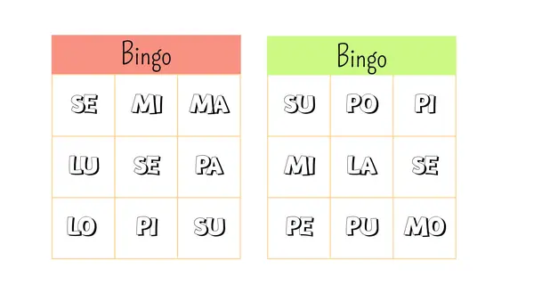 Bingo letras M-L-S-P