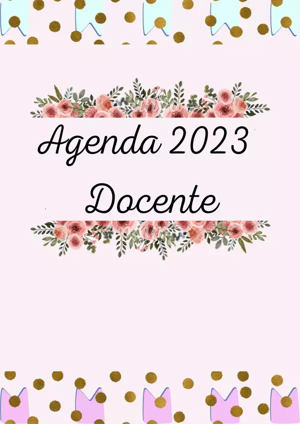 AGENDA DOCENTE/ DIFERENCIAL O REGULAR 2023