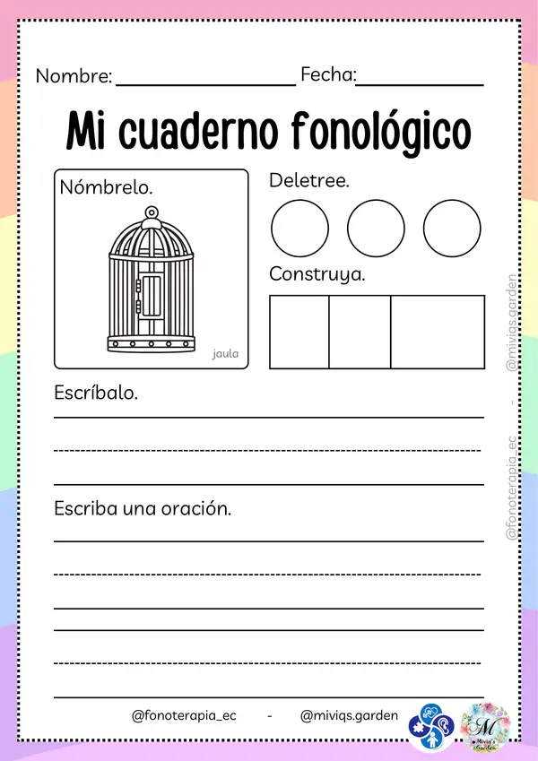 Cuadernillo Fono Lectoescritura (97 Actividades)