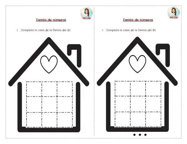Guía familia de números del 0 al 40