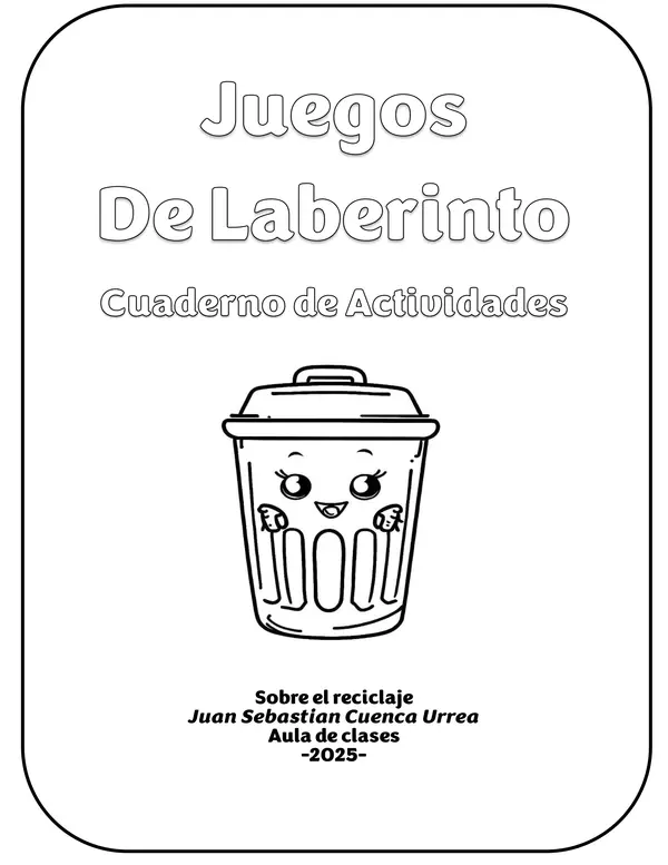 Cuaderno de Actividades, Juegos de laberintos sobre el reciclaje