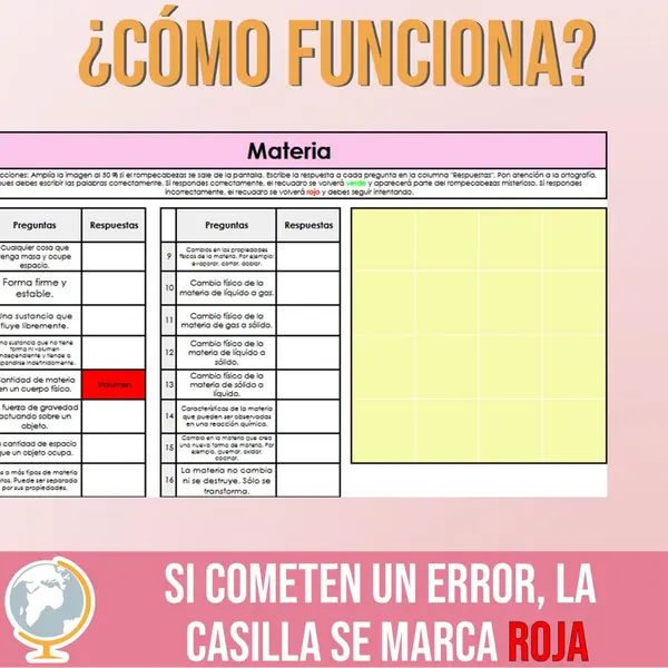 Materia rompecabezas misterioso