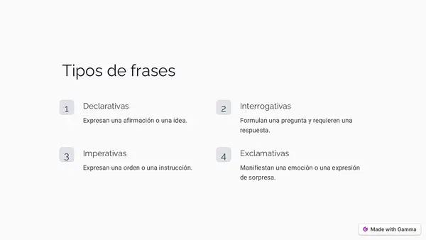 Frase - Lenguaje