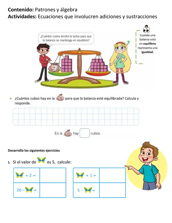 Contenido: Patrones y álgebra    