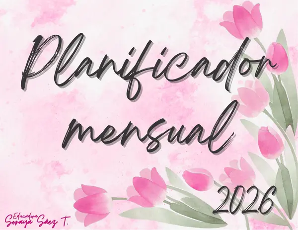 Planner 2026 tulipanes