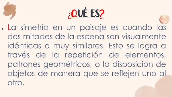 Paisaje simétrico (clase y evaluación).