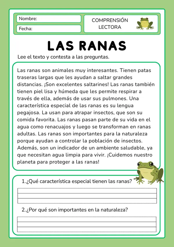 Comprensión lectora.