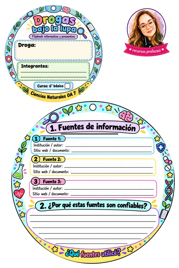 6TO OA 7 FLIPBOOK DROGAS BAJO LA LUPA