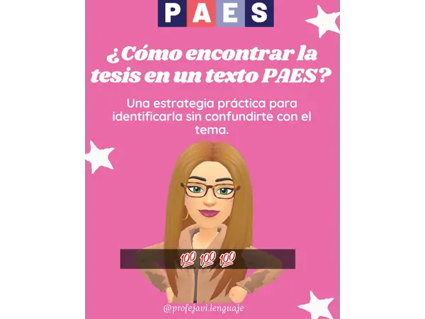 ¿Cómo encontrar la tesis en un texto PAES?