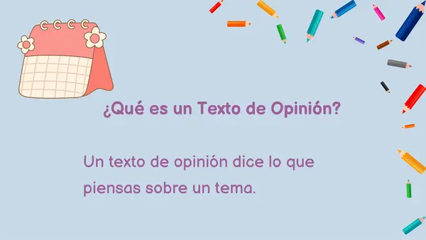 Texto de opinión.