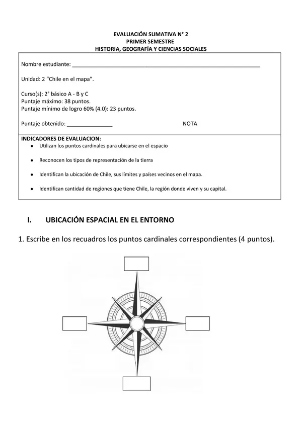 Prueba Chile en el mapa y ubicación en el entorno.