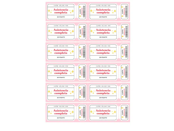 🎟️ Pack de Tickets de Recompensa: Gestión de Aula y Motivación (Sistema de Puntos)