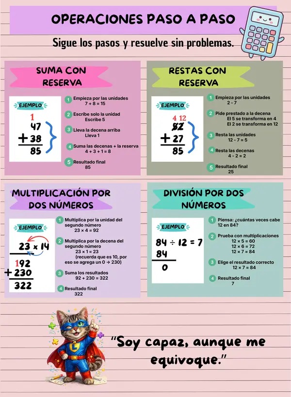 OPERACIONES PASO A PASO
