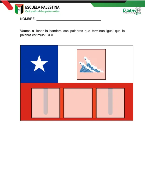 FICHA PARA TRABAJAR LA RIMA - FIESTAS PATRIAS