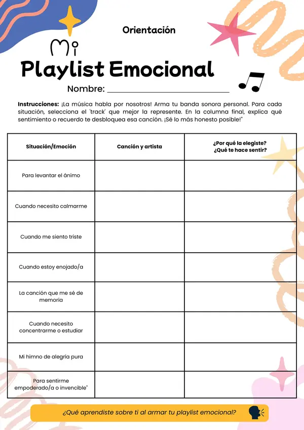 El Soundcheck de las Emociones: Actividad de Orientación para el Aula