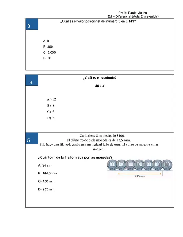 ENSAYO SIMCE  N° 2  6TO BÁSICO MATEMÁTICA 