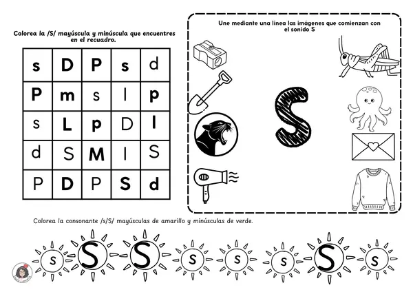 Cuadernillo consonante S (4 clases)