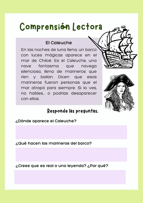 Comprensión Lectora Cortas 