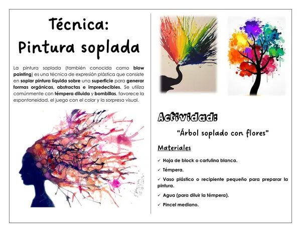 ARTES - Técnica: pintura soplada