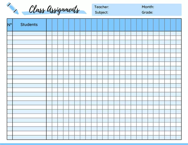 Class Assignments - English (Registro de actividades) 