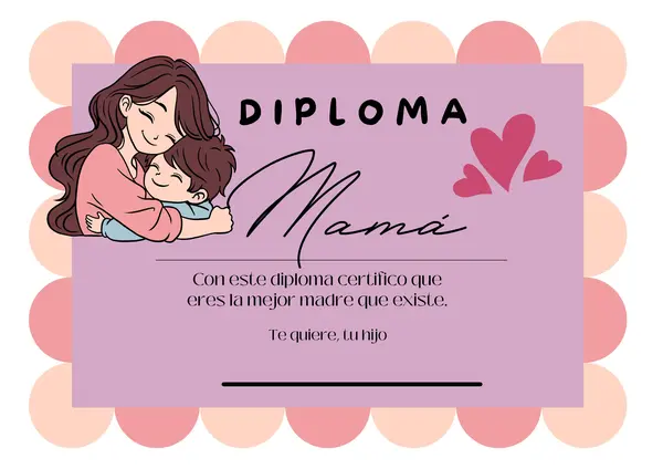 Diploma día de la madre