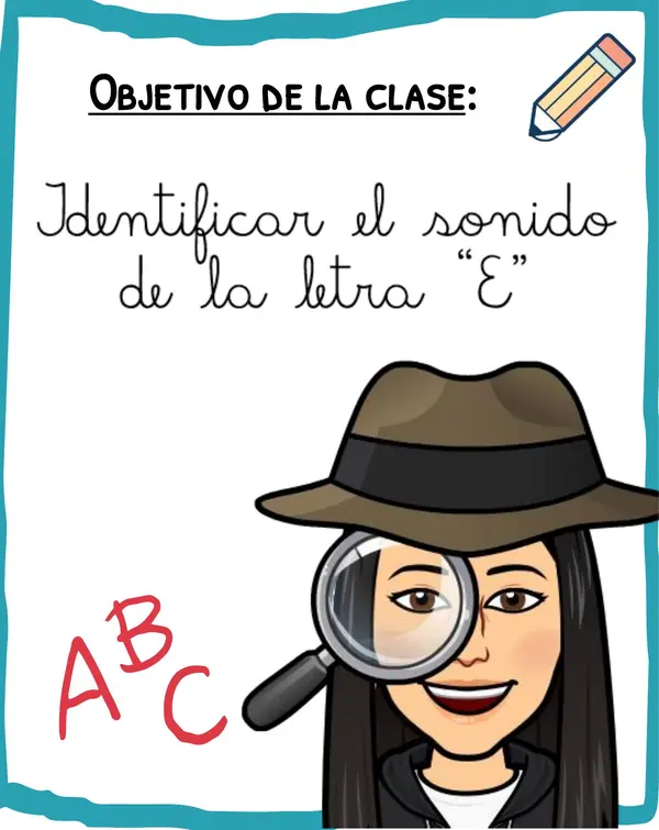 VOCAL "E" - PPT de apoyo a las guías