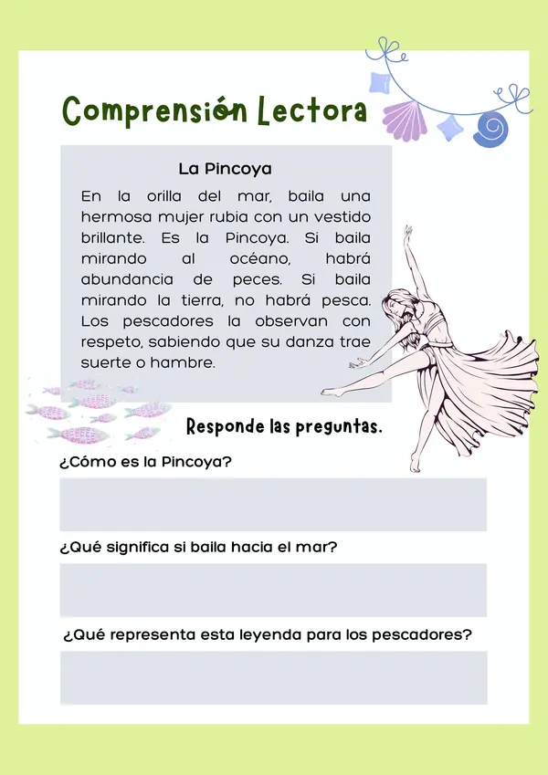 Comprensión Lectora Cortas 