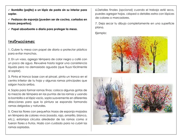 ARTES - Técnica: pintura soplada
