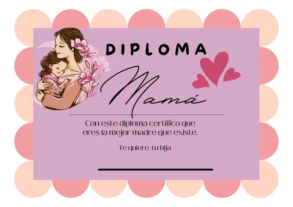 Diploma día de la madre