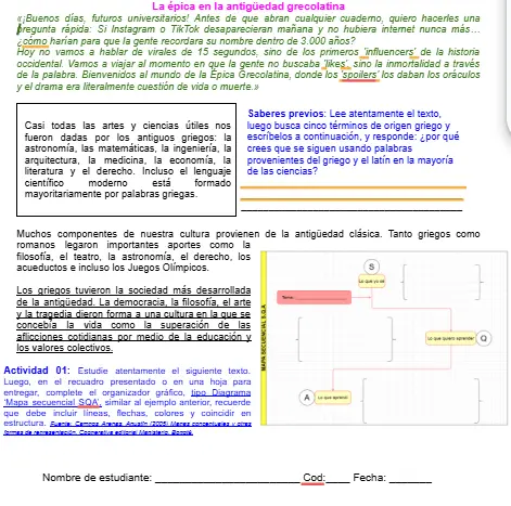 11M1SEM2 - La épica en la antigüedad grecolatina