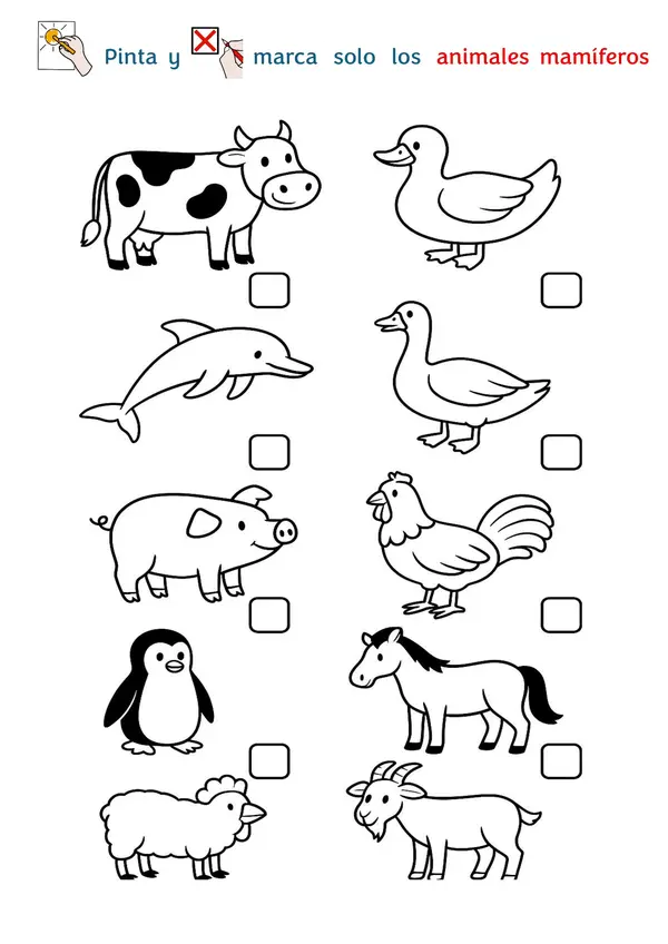 ANIMALES MAMÍFEROS