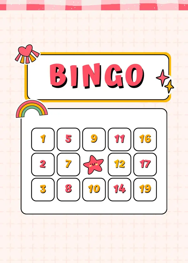 BINGO MATEMATICO - NUMEROS 1 AL 20