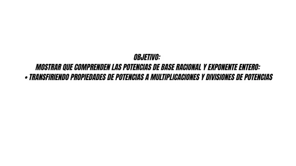 Potencias y sus propiedades