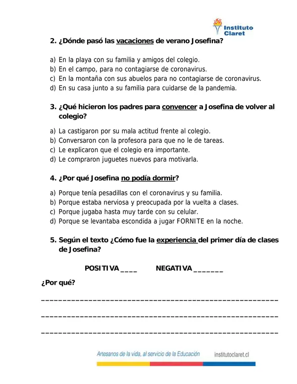 Cuadernillo de lenguaje 4°año básico