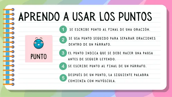 El punto aparte, seguido y final 