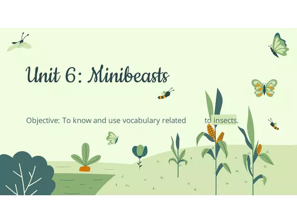 Unit 6 - Minibeasts - 4th grade
