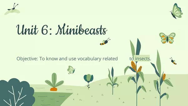 Unit 6 - Minibeasts - 4th grade