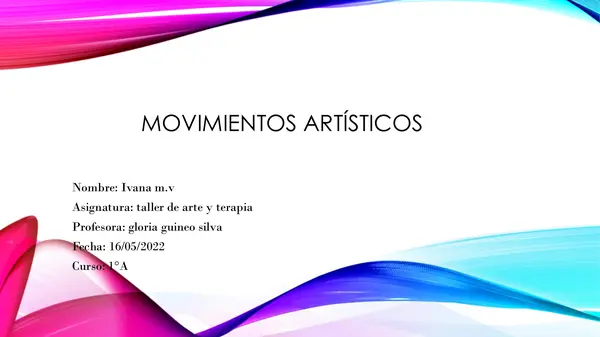 Movimientos Artisticos