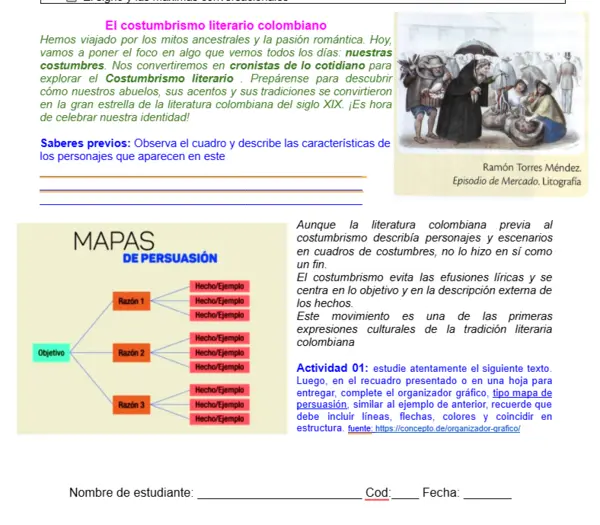 08M1SEM5 - El costumbrismo literario en Colombia