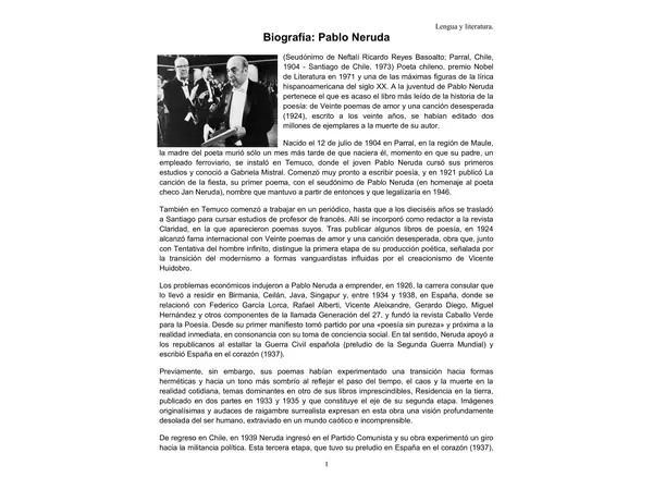 Biografía poetas chilenos