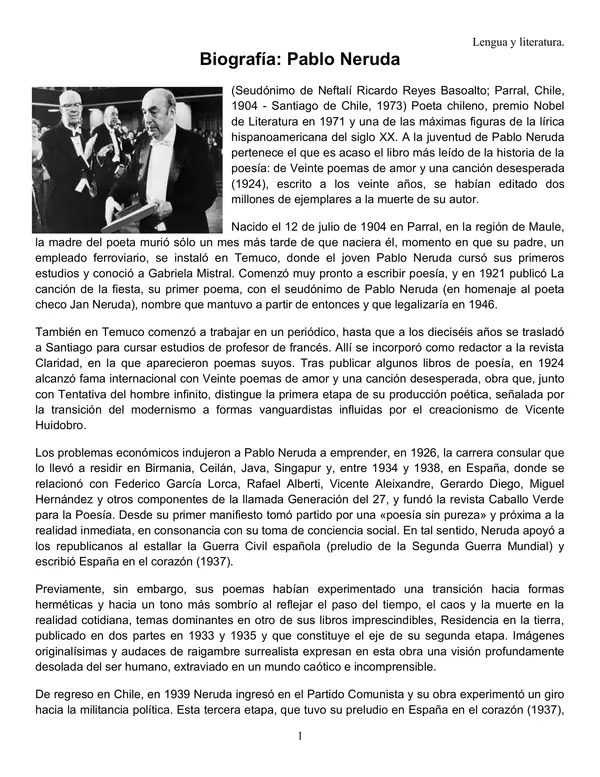 Biografía poetas chilenos