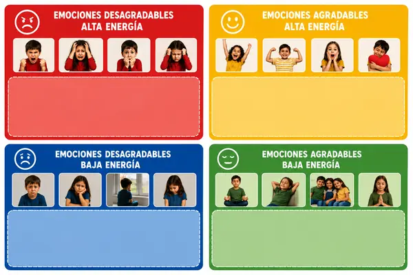 Termómetro emocional niños.