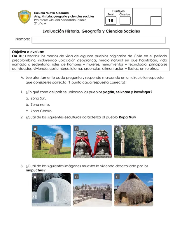 Evaluación Pueblos Originarios