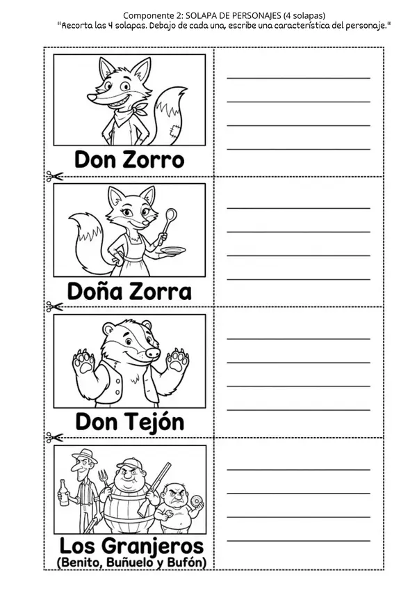 Lapbook "El Superzorro" - Plan Lector Creativo