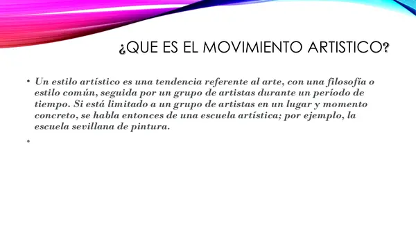 Movimientos Artisticos