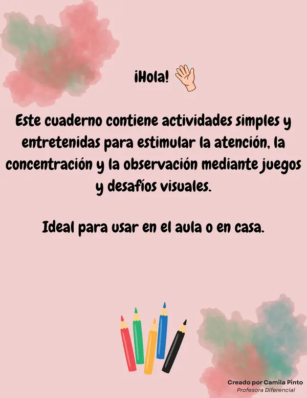 Juego y me concentro | Actividades de atención y lógica infantil