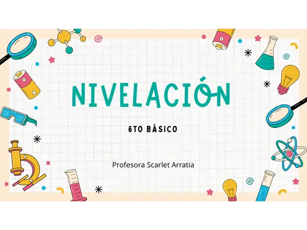 PPT Nivelacion para 6to, Ciencias Naturales