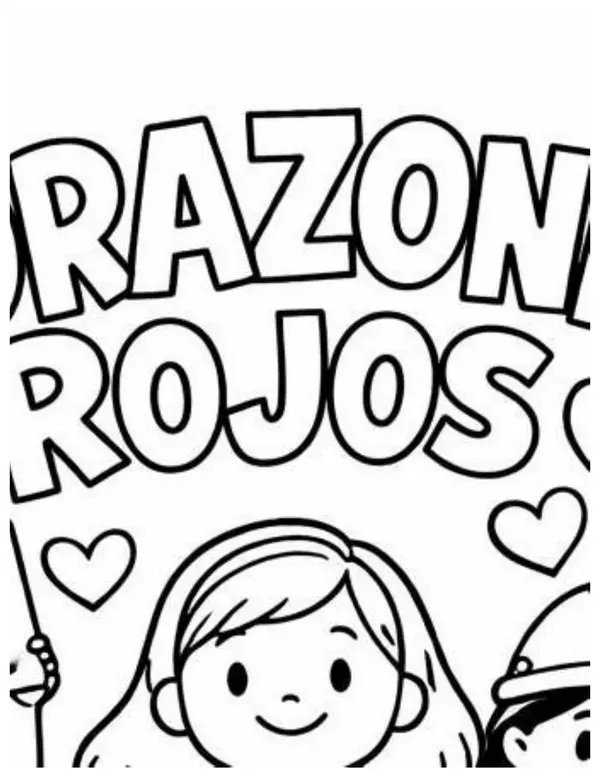 Póster educativo inspirado en la canción "Corazones rojos de Los Prisioneros" 