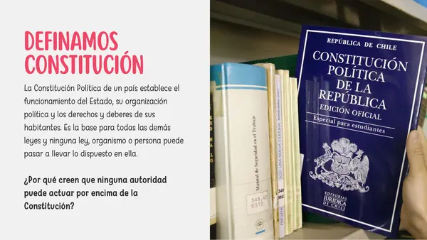 La Constitución política de Chile 6to básico 