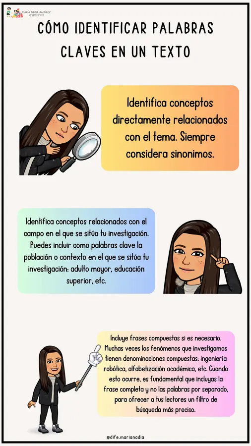 Cómo identificar palabras claves en un texto